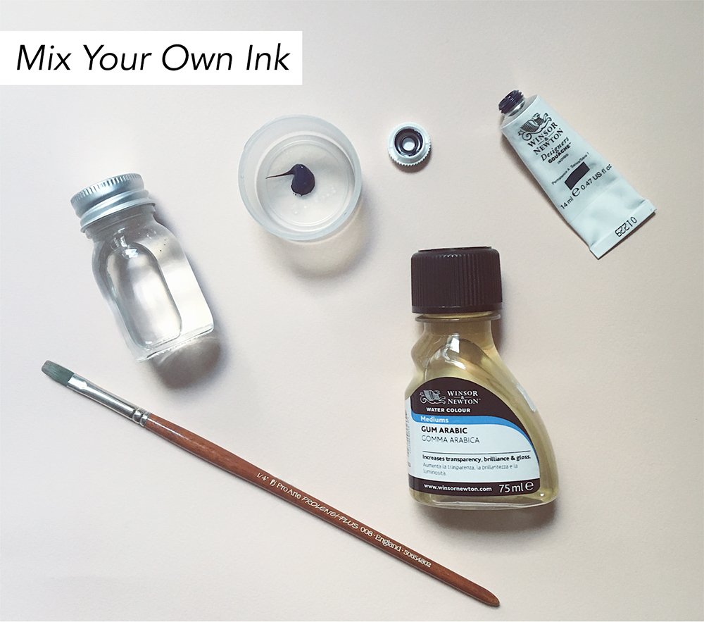 How To Mix Your Own Calligraphy Ink — Peggy & Kate