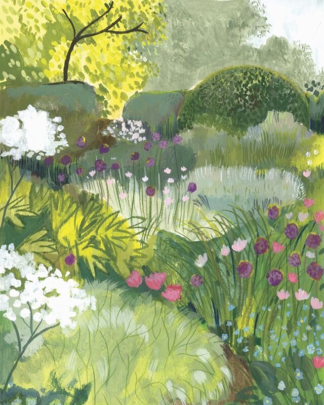 I think gardens are in my top 5 favourite things to paint 💓.. maybe top 3!
.
.
.

#calledtobecreative #illustration #gouache #gouacheillustration #embracingtheseasons #gardenlovers #windsorandnewton #womenwhocreate #illustrationartists #ilustratorli