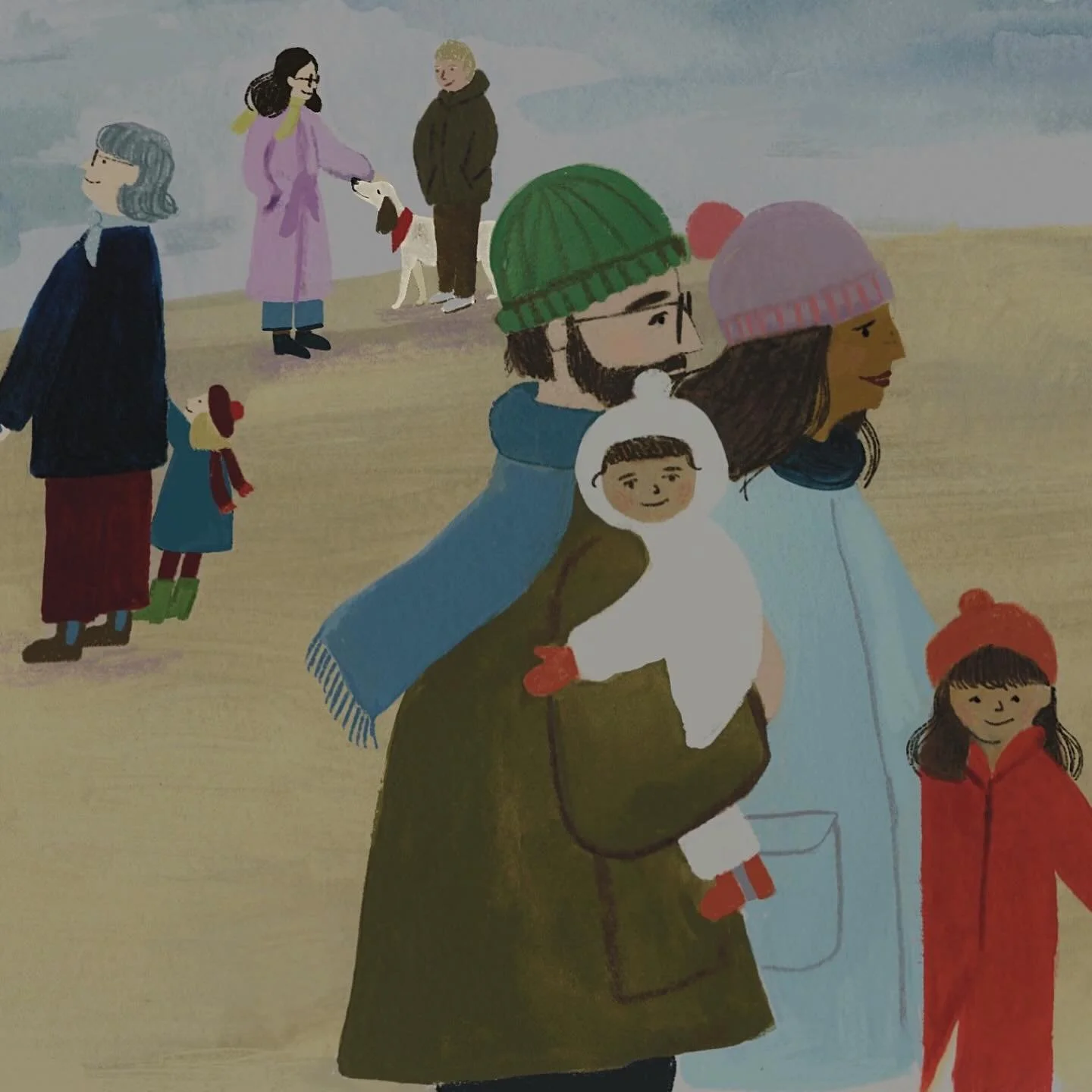 The best week of the year 🌊 🎄 I hope you are having a lovely time with your favourite people 💓

#peggyandkate #kidlitillustration #calledtobecreative #illustration #creativeprocess #womenwhocreate #illustrationartists #ilustratorlife #illustragram