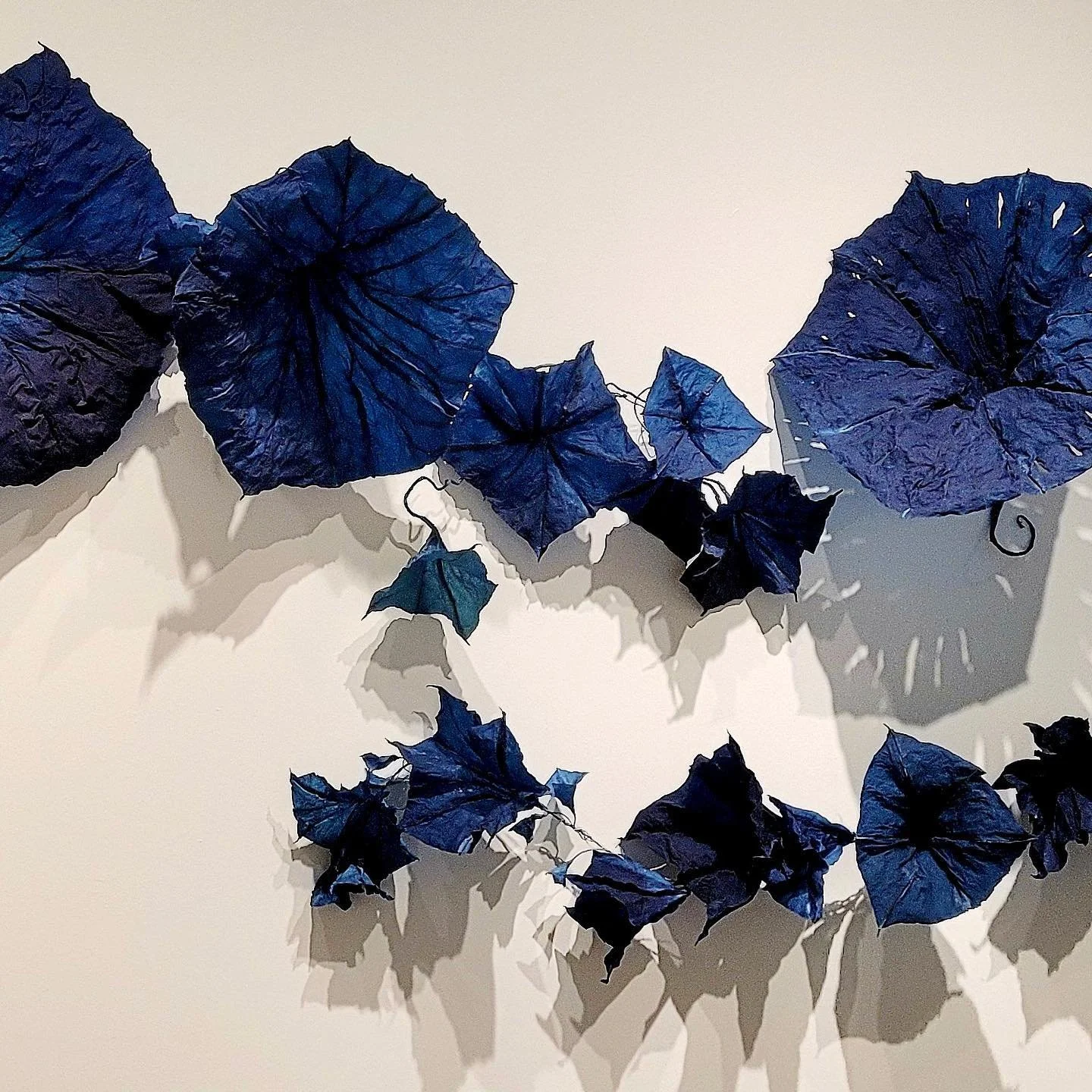 #indigo on #handmade #abaca #paper @denverbotanic through #november #5 &ldquo;Indigo,&rdquo; A curated exhibition from all over the globe. Explore sculpture, textiles and works on paper. @denverbotanic