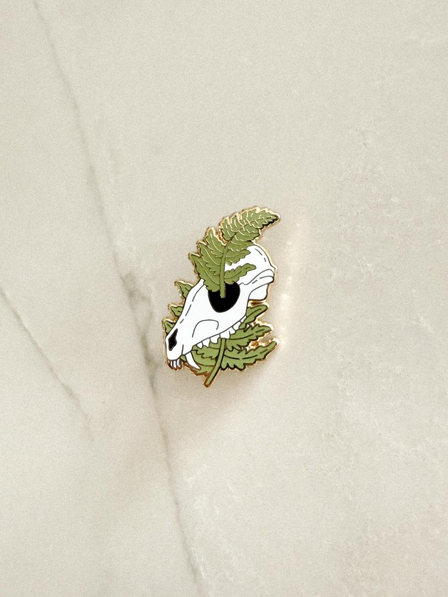 Four little lovely enamel pins just dropped in the shop! ✨
