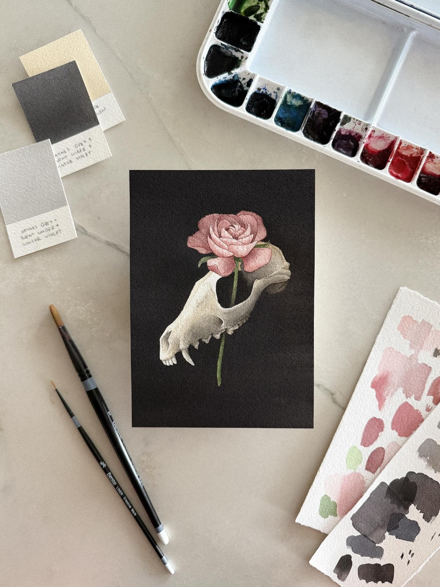 When I saw @gallerynucleus (literally my favorite art gallery) was having an open call for a show, I thought why not apply and give myself a deadline to work towards? Worst case scenario: I don&rsquo;t get in but I&rsquo;ve created a new painting. Be