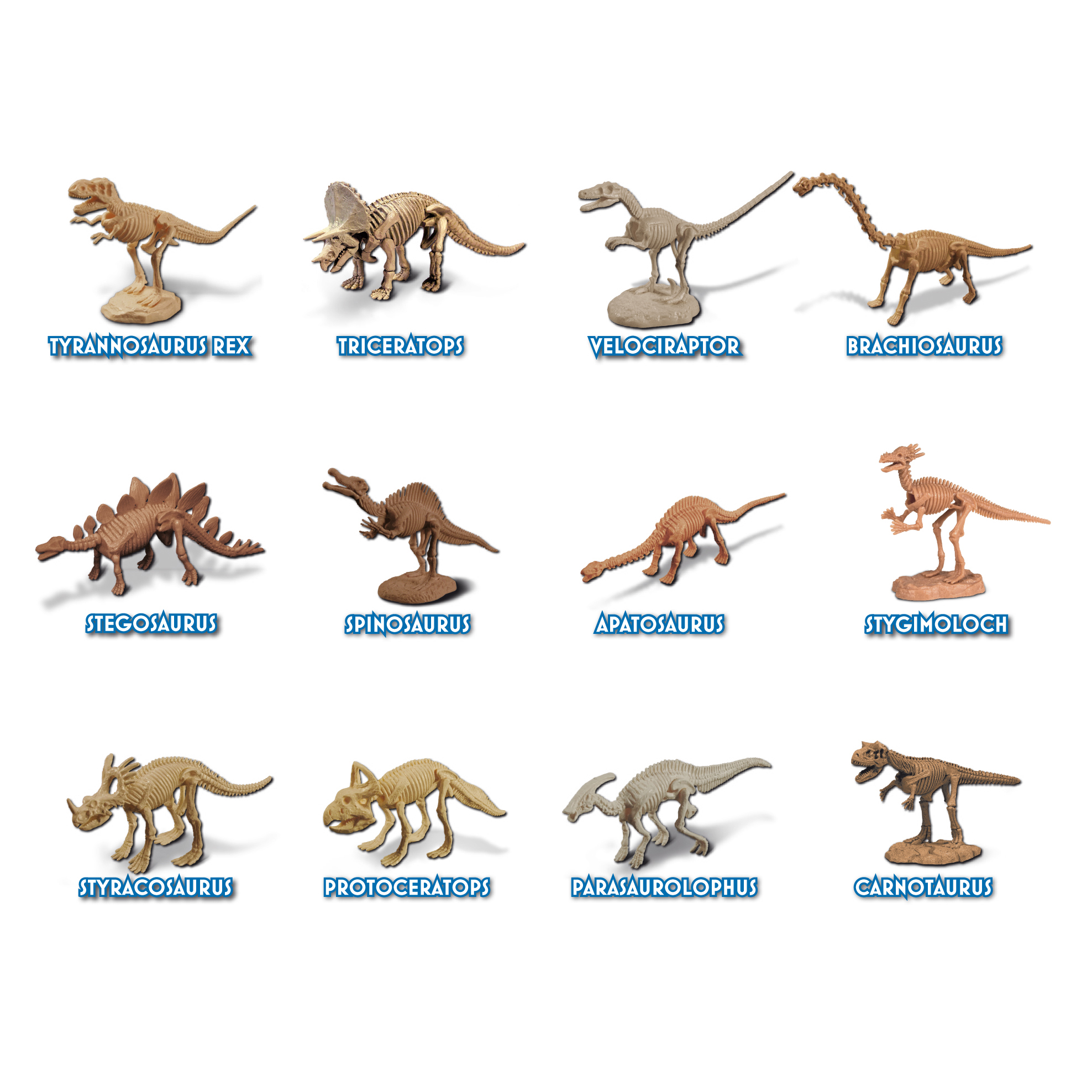 Geoworld Dinosaurierskelett nachtleuchtend vom Velociraptor