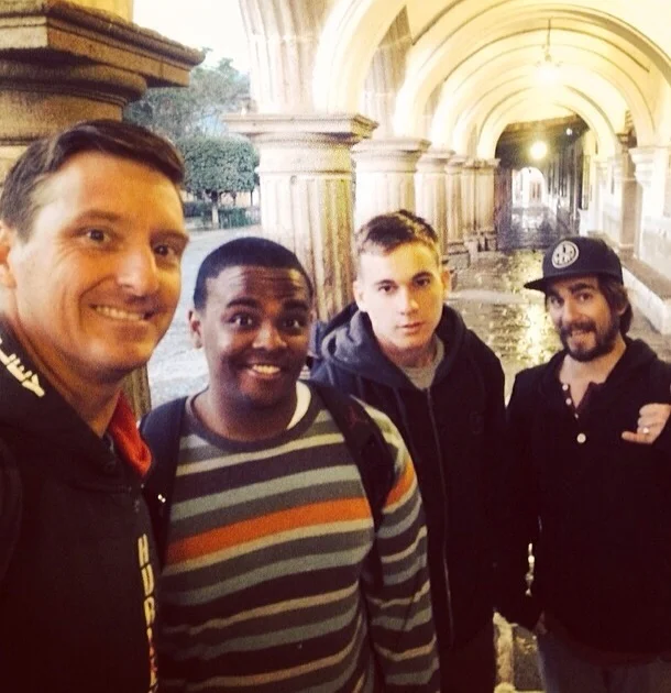 the early crew! People who enjoy a morning cup of Guatemala joe! Donothan Williams, Jonathan, Ben, and myself. 