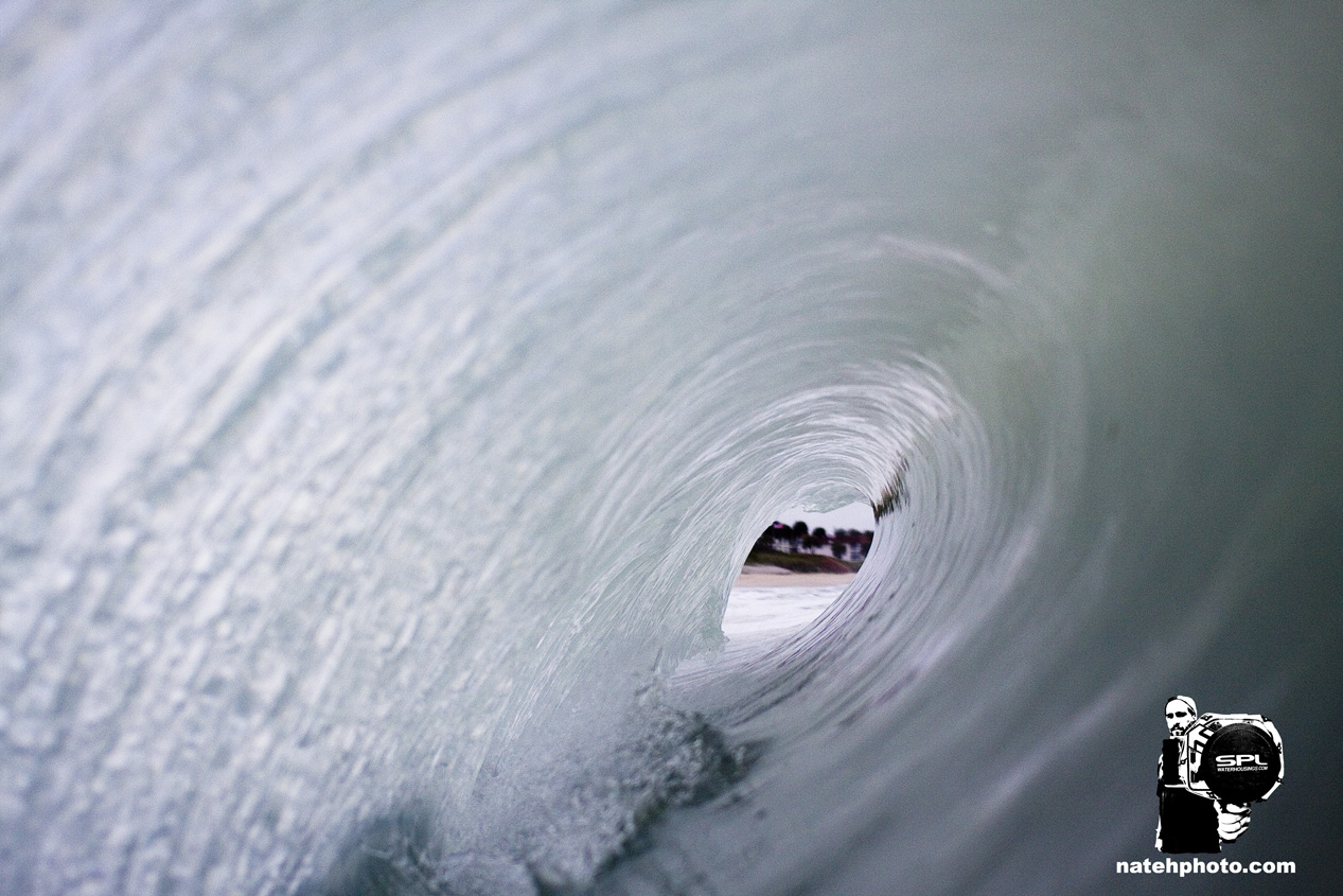Glassy View of the inside of a Barrel. 