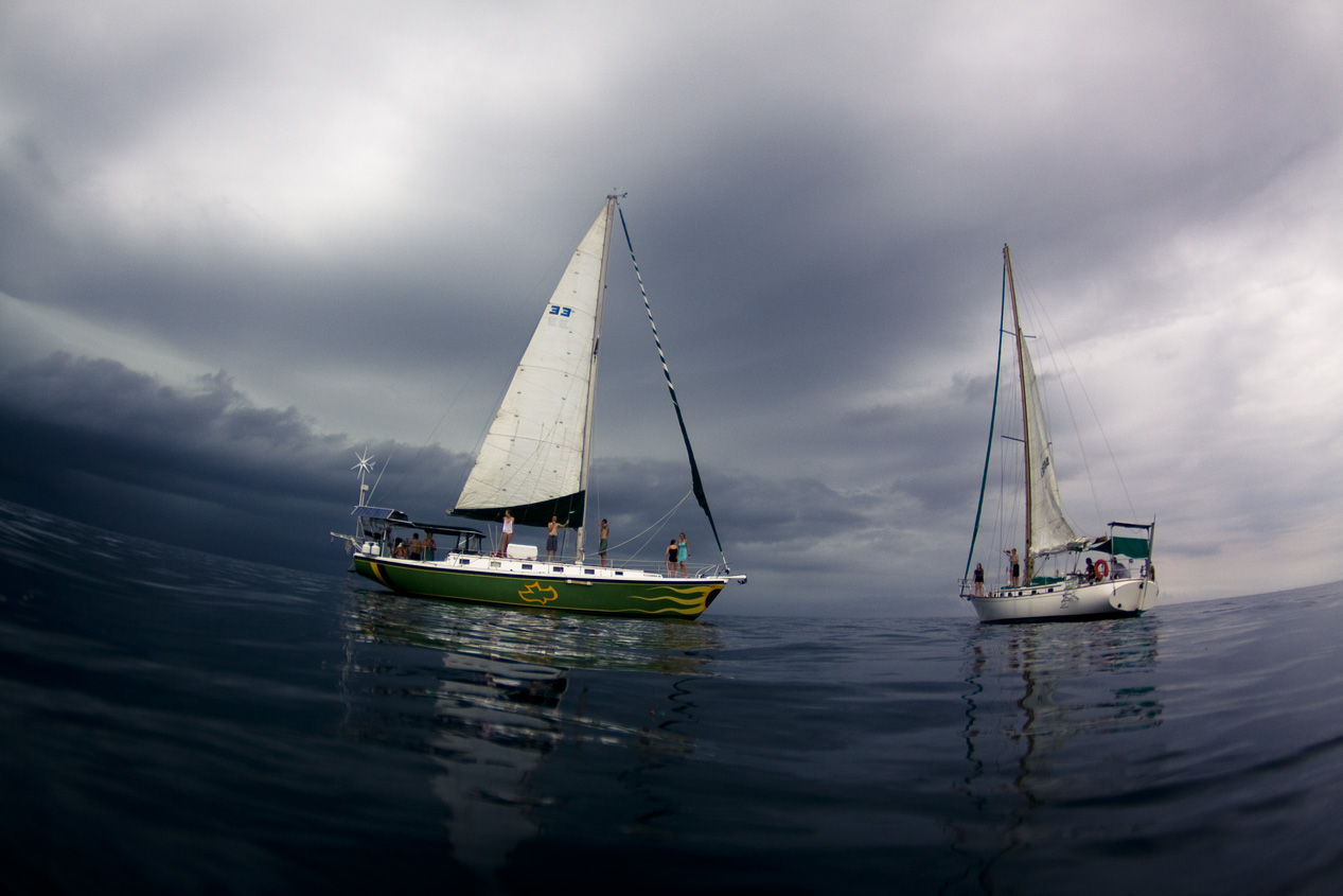 Last photo right at the Calm before the Storm. With sky's like that a few miles offshore you know its time to go! 