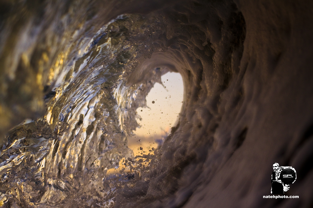 Pounding on shore winds with senseless surf pushing in, a ridiculously awesome flare that somehow barreled, and a beautiful sunset. 