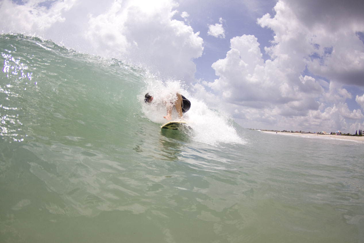 This is what we here in FL call surf. Nate Gallagher getting shacked! 
