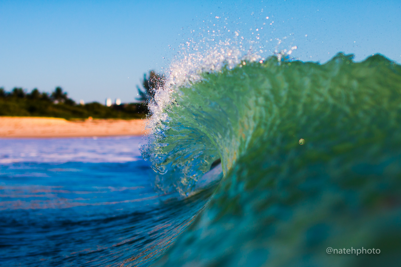 A little backwash sea spray. 