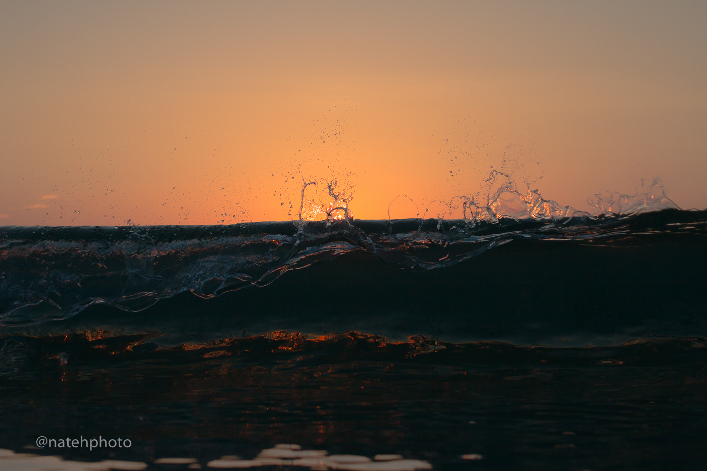 I've been working on this shot for a while now! Its been tough to get the right light and focus on a clean enough wave to show what it really looks like, this image turned out to be a very clean example of a mini tube breaking from the front. Love It! 
