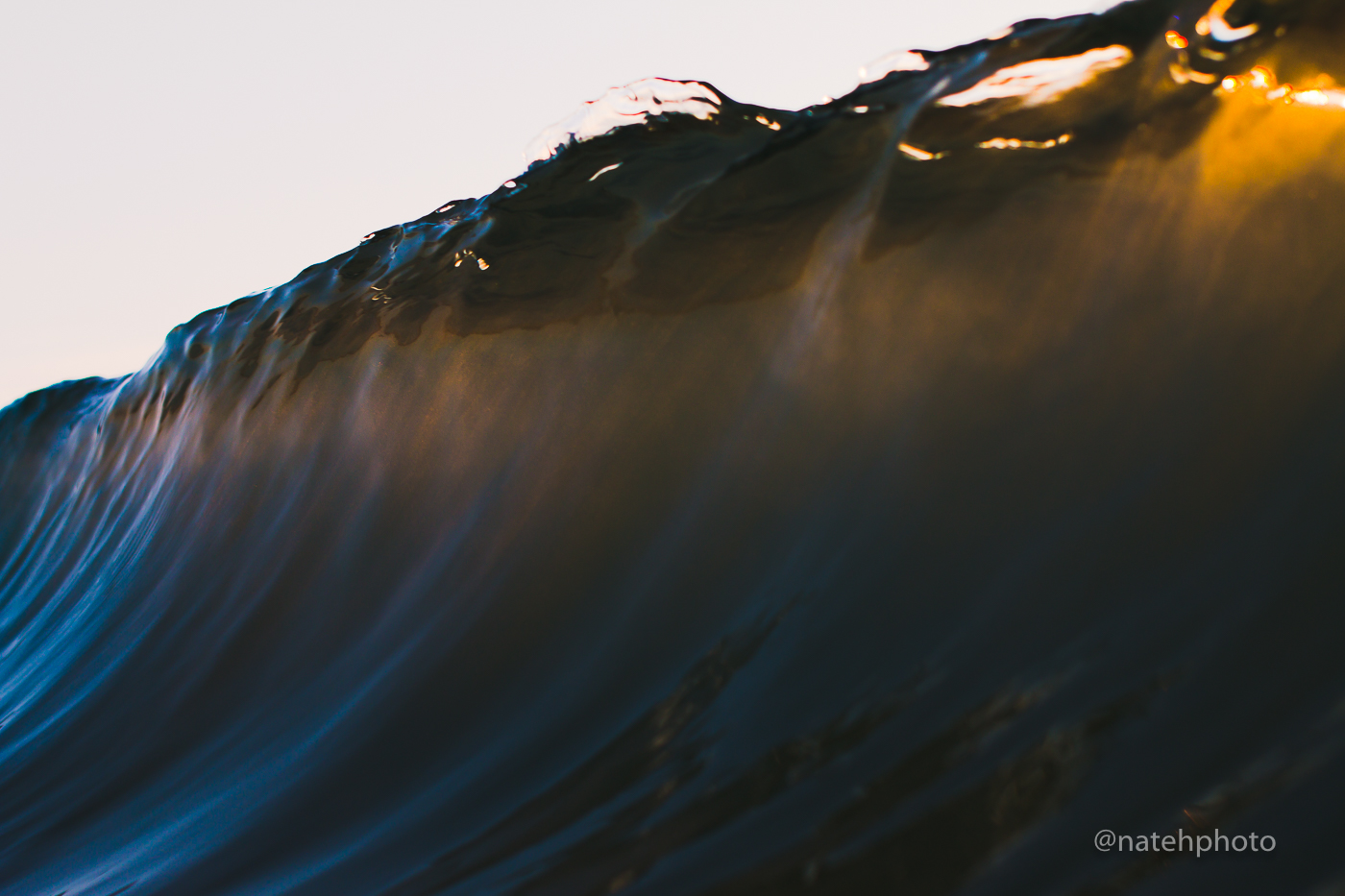A little light through the back of the wave. 