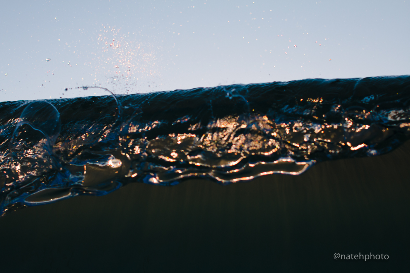 Another cool shot of the lip of the wave coming at me. I'm really digging this perspective. 
