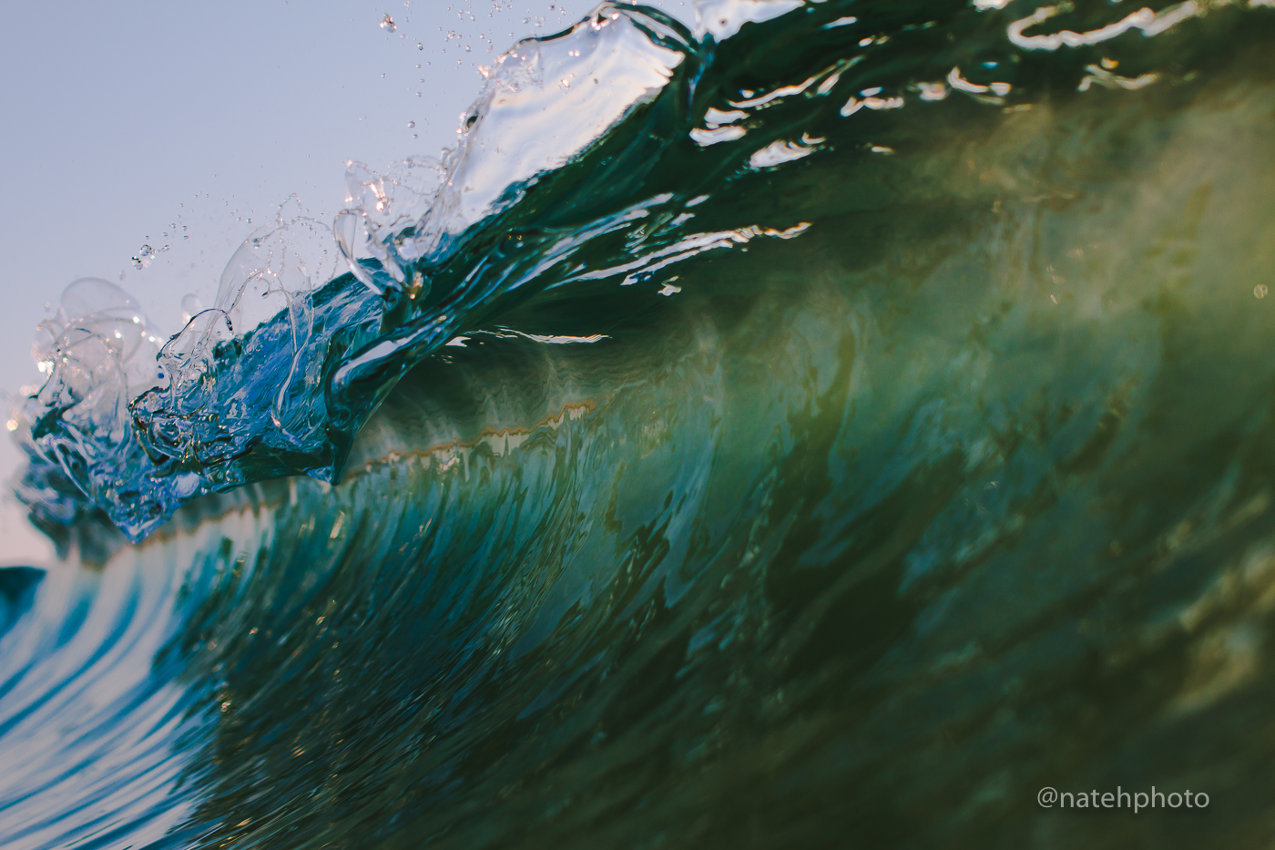 There's so much more texture in the lip of the wave when they are small like this. Which is the reason I look for these conditions! It may not be as impressive as a 20ft faced barrel, but it has characteristics that can't be compared to anything else.