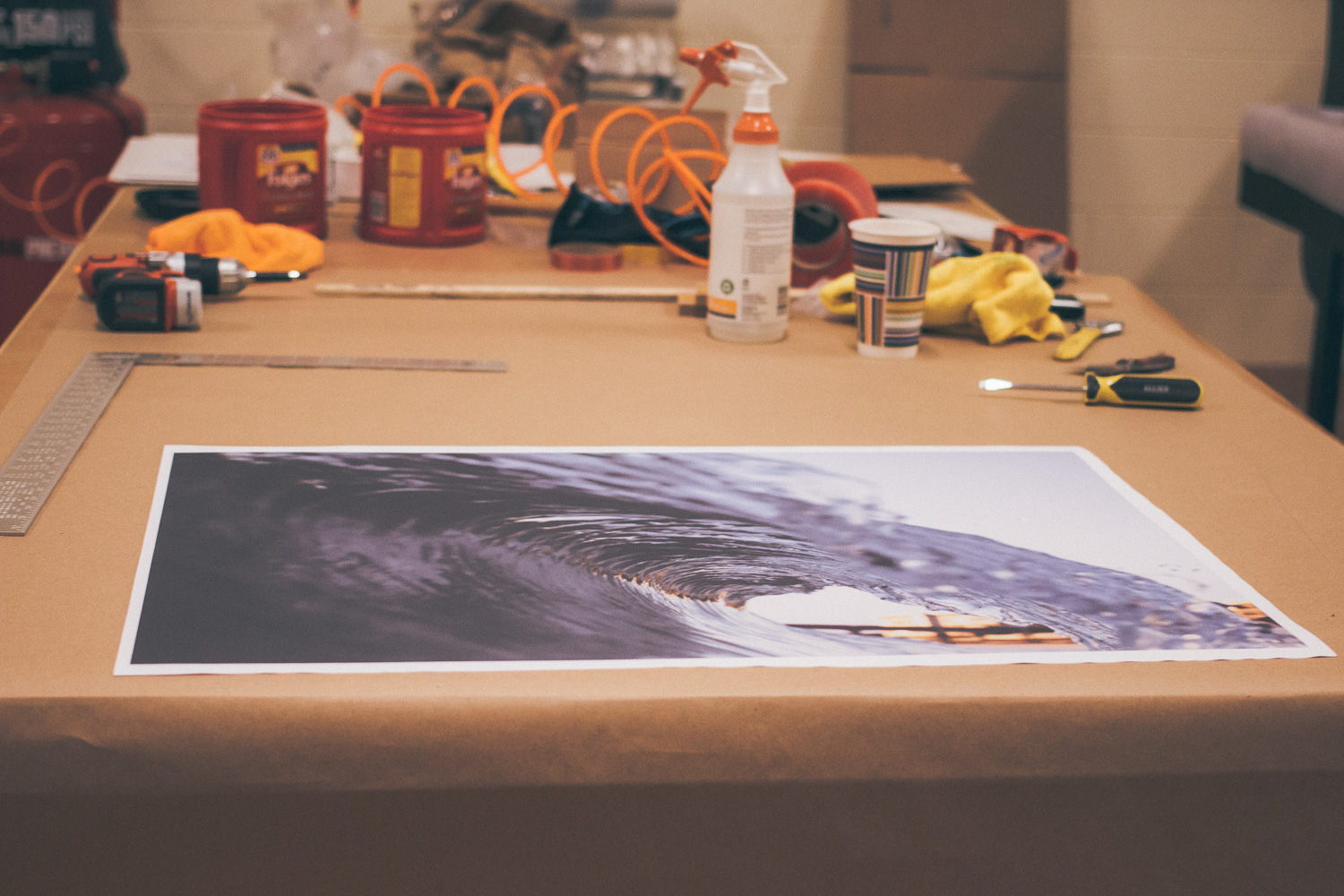 "Imagination" as a negative. Once placed on the print this will be reversed and in brilliant color. 