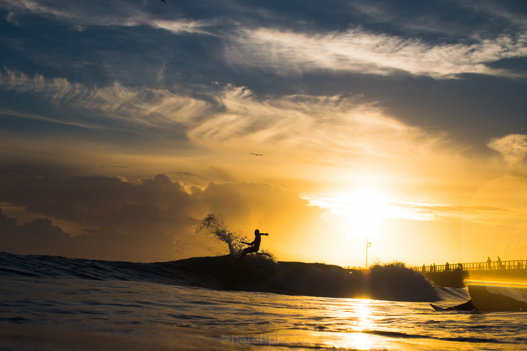 The surf was small, but the lighting was mental. Chauncey doing what he can with it. 
