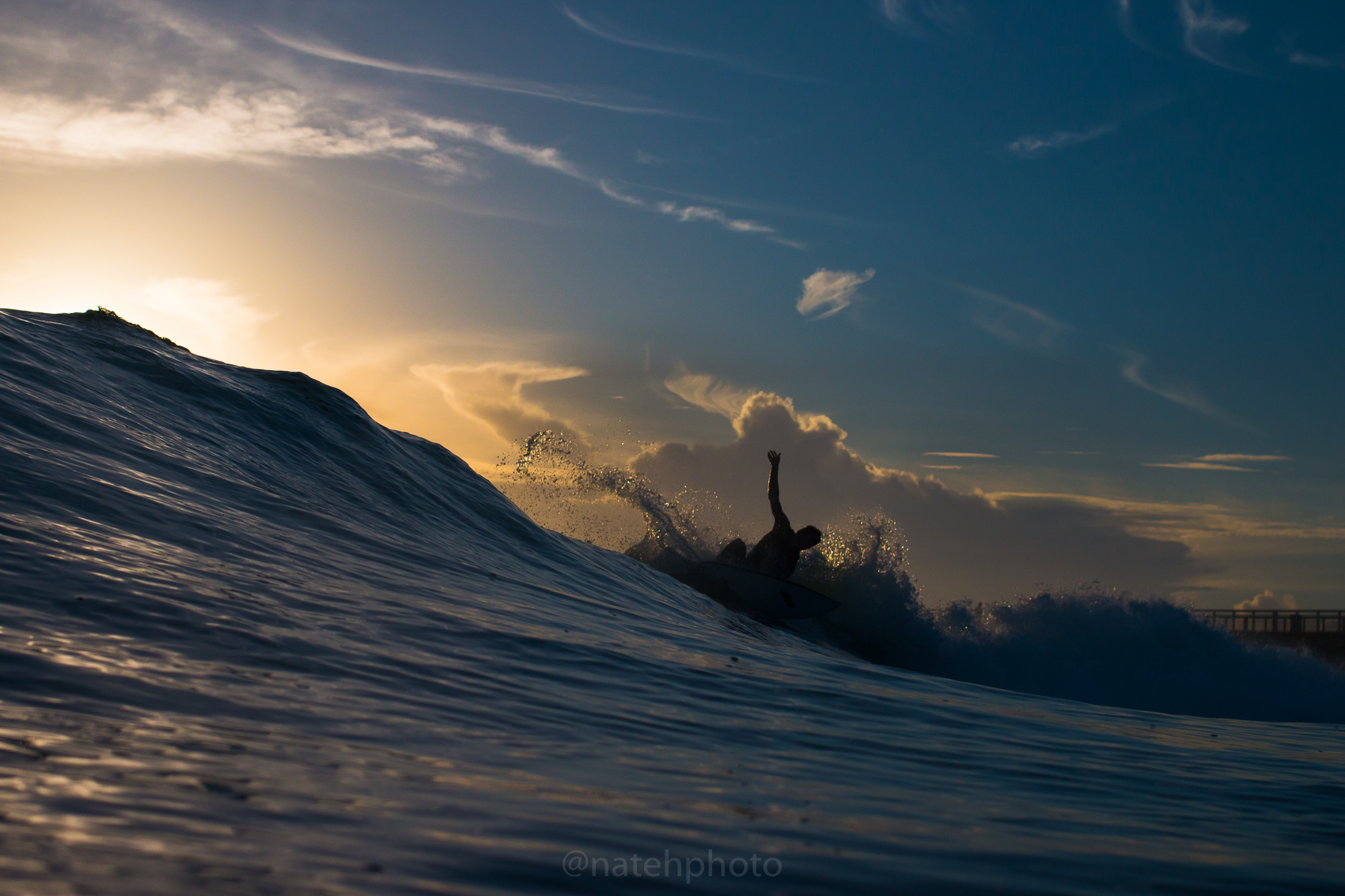 Eddie Weirback doing a cutback. 