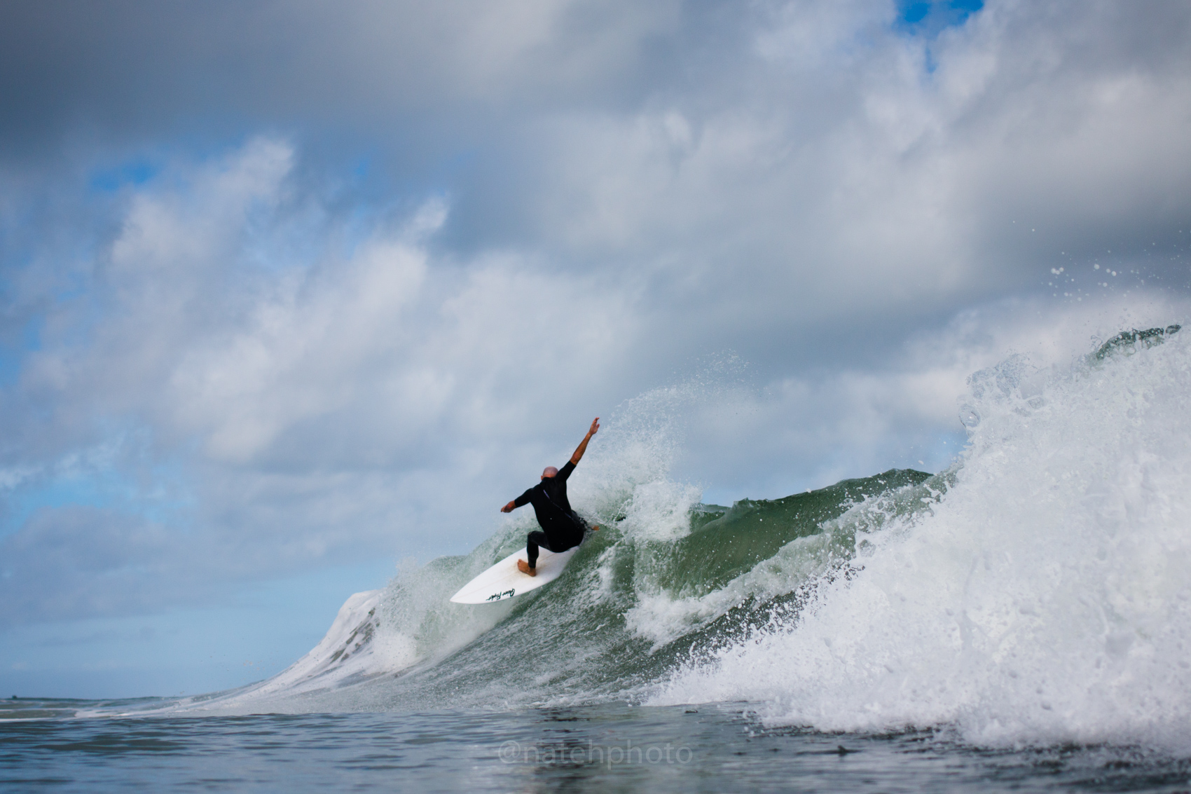 If there's surf, you're sure to see David Speir out there. I'm pretty stoked on this angle, it really shows how steep first peak can be. 