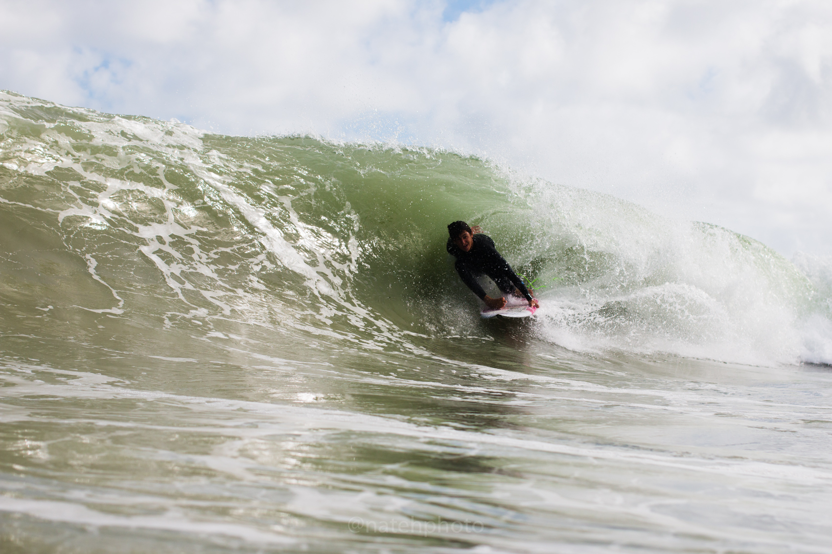 Bobby Levy was searching for this barrel all day. stoked we linked up with at least one! 