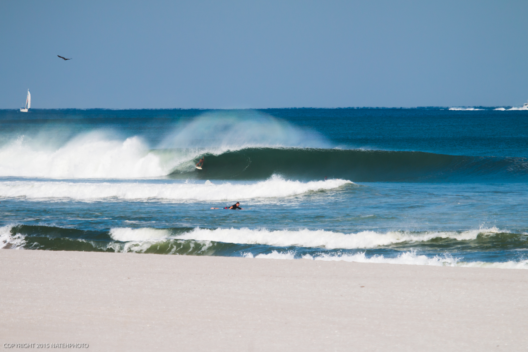 Chauncey Robinson packing a nice ride, In trunks, in February. 
