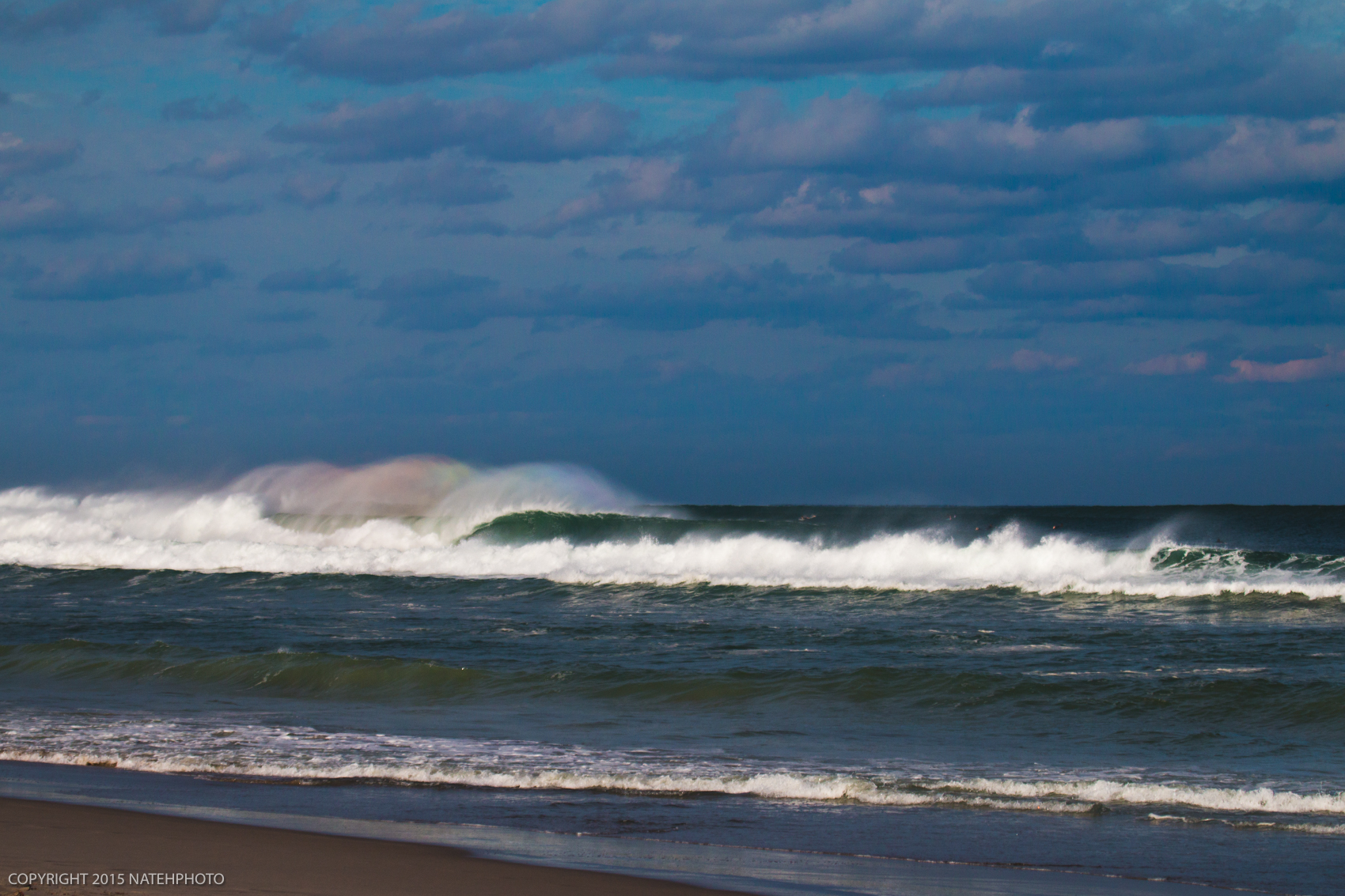 Rainbows aren't just for the sky. There also a sign for really really good surf. 