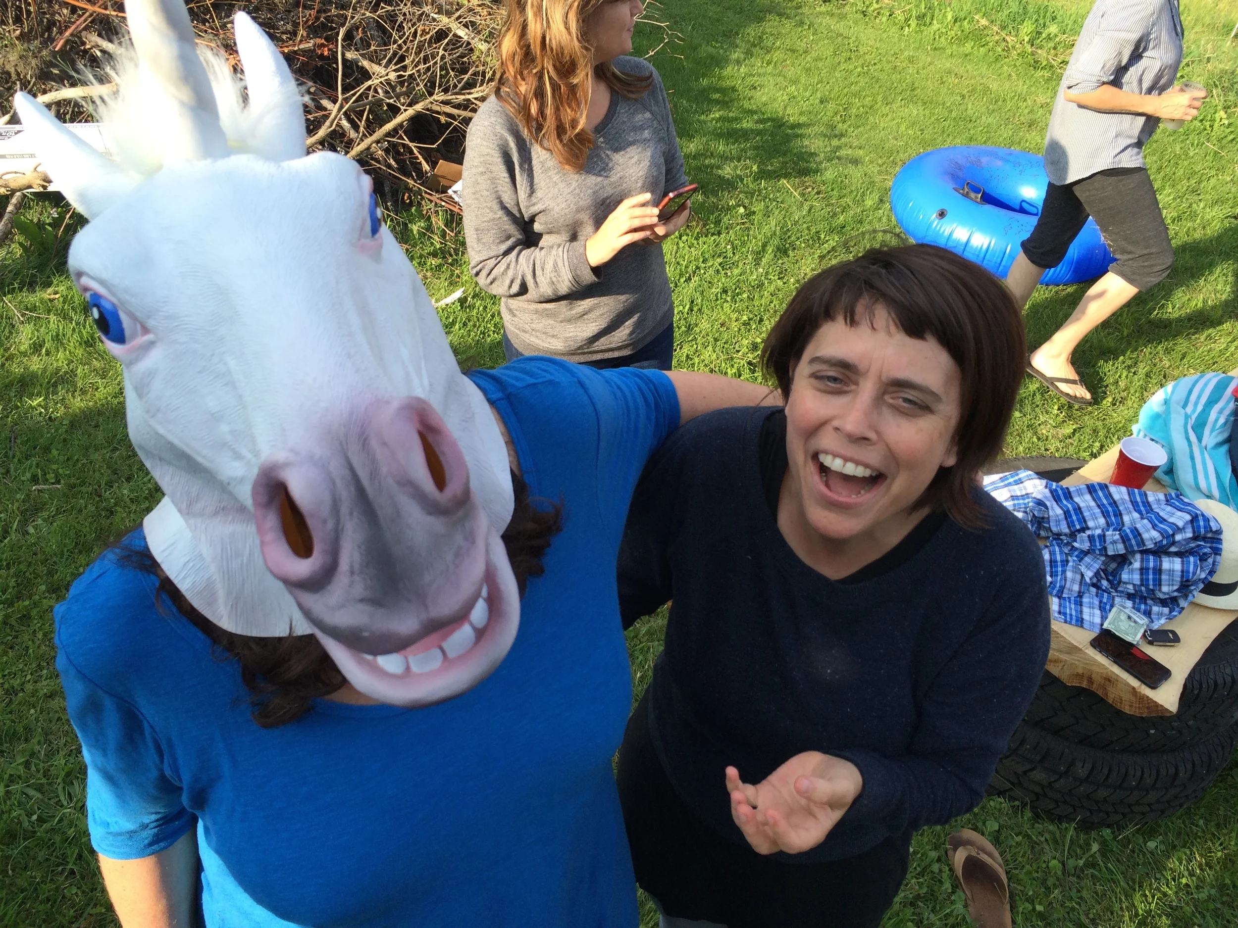 Kathleen Judge, a real-life Unicorn with Jacinta Bunnell. U is for Unicorn.