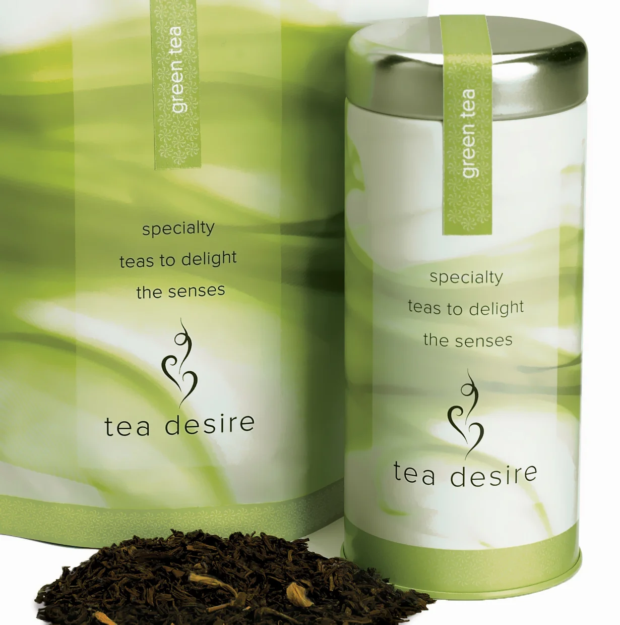 The colour strip labels had a pattern created from the curves in the logo to add a fresh textured background.