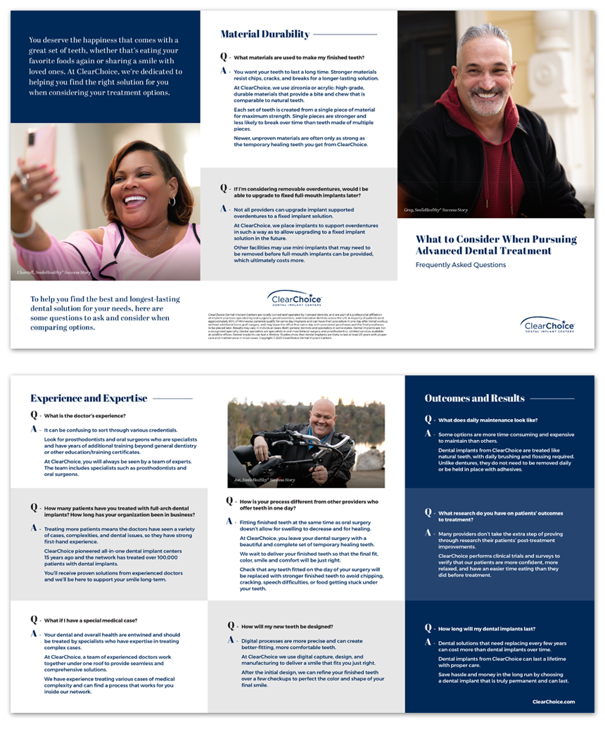 ClearChoice Dental - Trifold Brochure