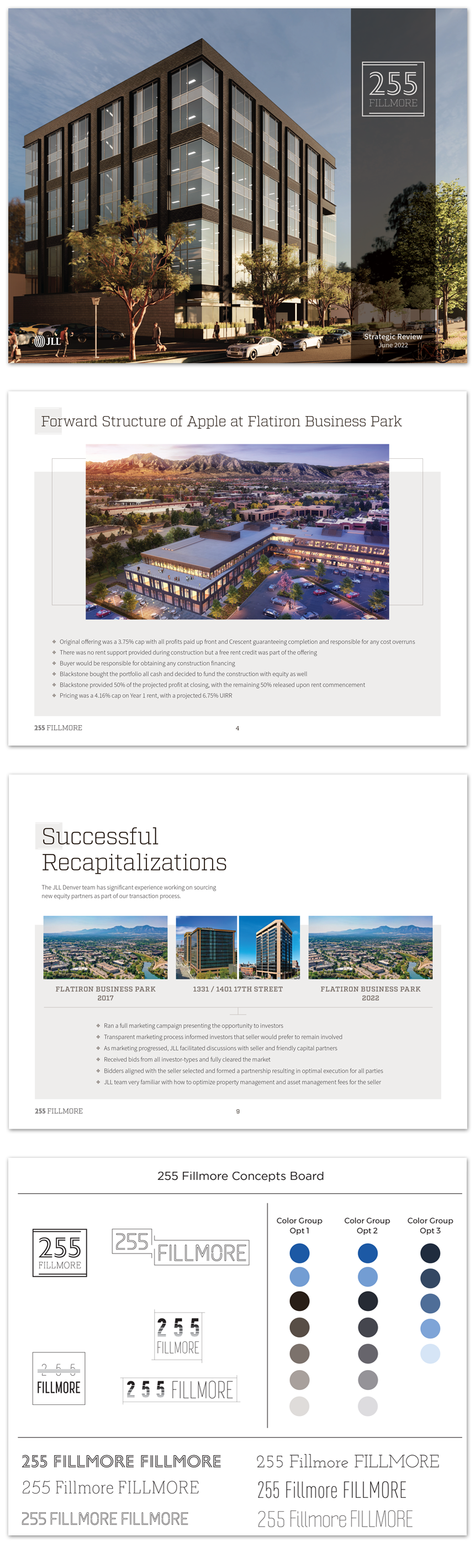 JLL - Print and Digital ‘Broker Opinion of Value’ (BOV) book or also known as a 'pitch deck'