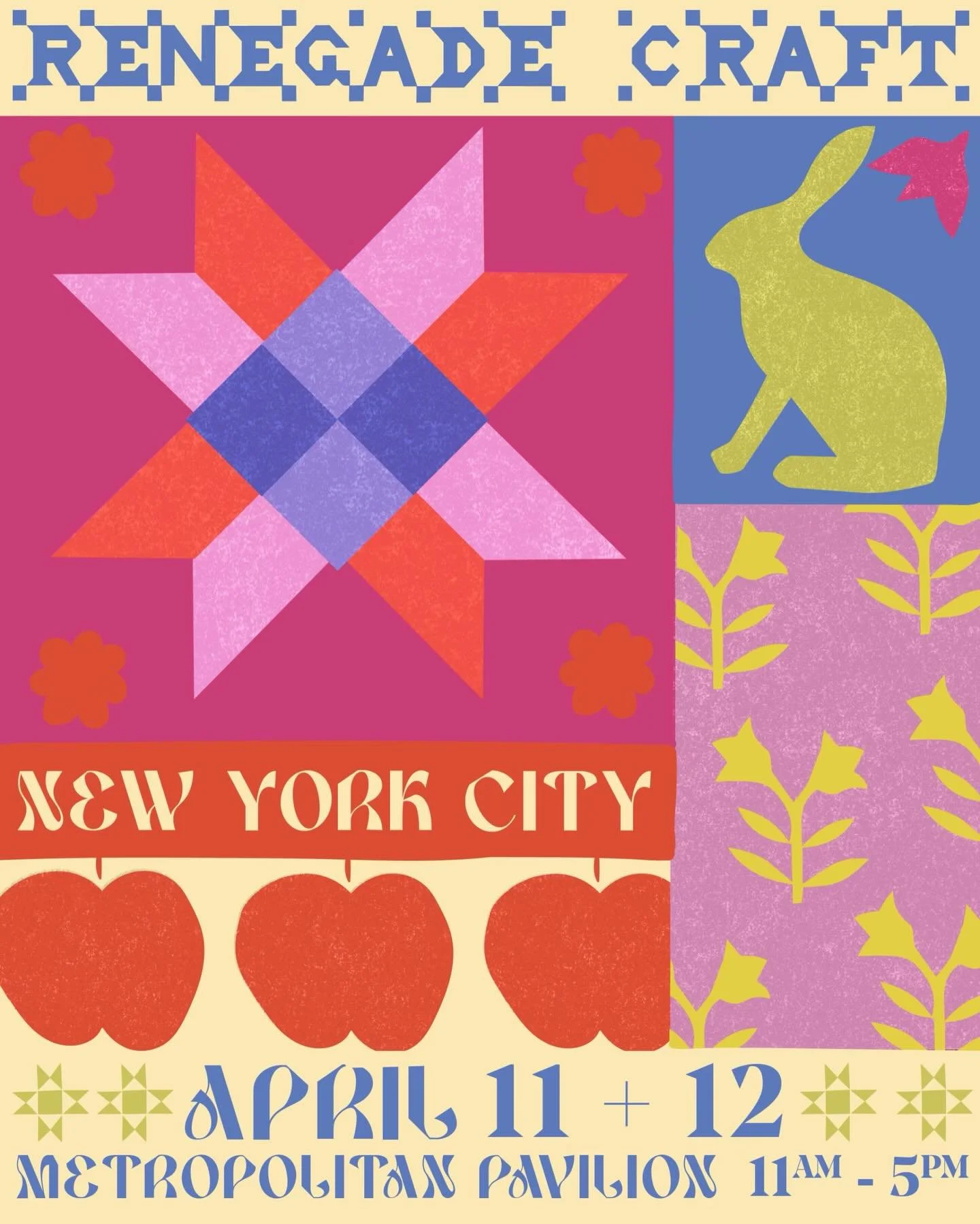 💐Spring is here! Join me next weekend, April 11&ndash;12 in NYC for the Renegade Craft Fair spring edition! Shop local makers, discover new favorites, and soak up some art and color. See you there! ✨ @renegadecraft