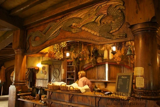 More awesomeness! There's even a menu and the Green Dragon is available for private functions after hours. I was about to poke a fresh baked pastry on the counter until I realized it was real and available for purchase.
