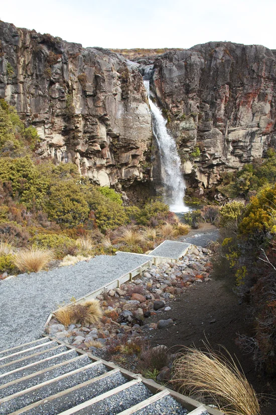 At long last—Taranaki Falls. 