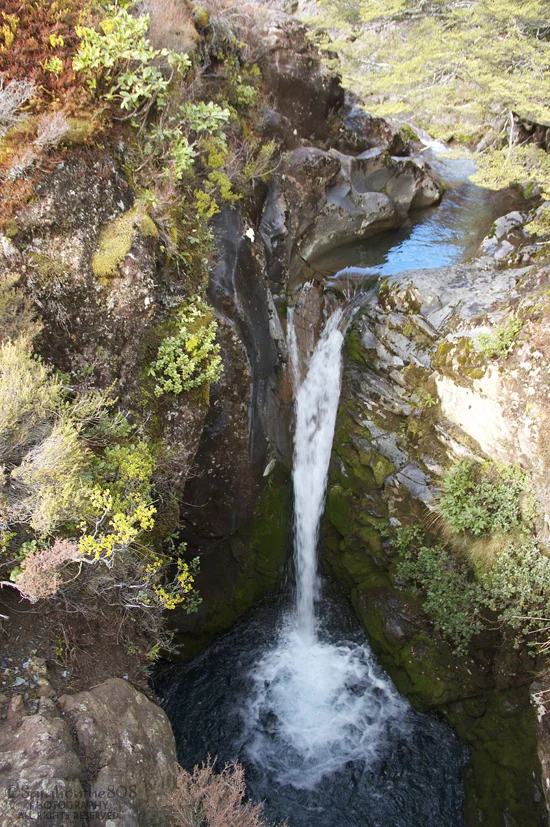 ...and falls into this small narrow gorge that's really quite lovely.