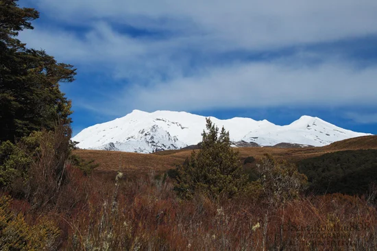 Mt. Ruapehu and I are smiling because the clouds have lifted!