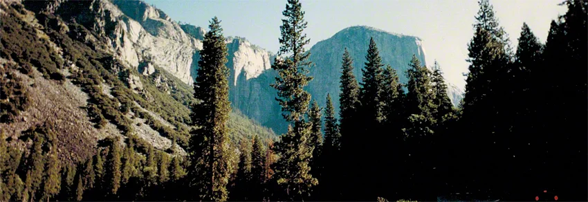 To think that my love for travel began with a picture of Yosemite on my folder. Not quite snow covered, but this is my first shot of Yosemite National Park. Digital cameras weren't even a talking point back then. This shot was taken from a plastic Fuji camera from the local drugstore that only shot panoramics.