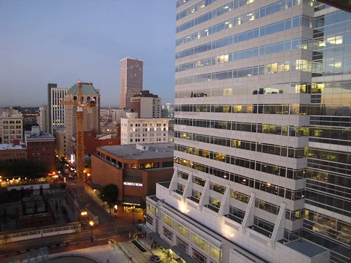 Checked into the Paramount Hotel in Portland for the last few days of vacation.