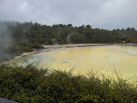  Located about a 30-minute drive from Rotorua sits Wai-O-Tapu Thermal Wonderland...what doesn't sound exciting about its name? This is Artist's Palette. 