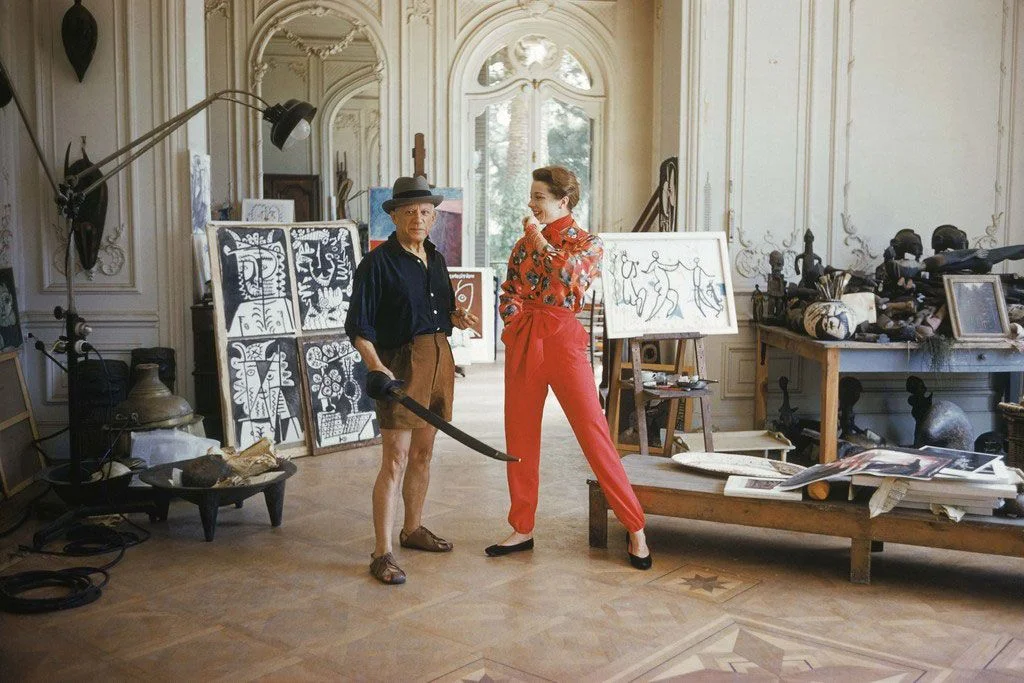 Pablo Picasso in Studio #5, Cannes, France 1955 by Mark Shaw