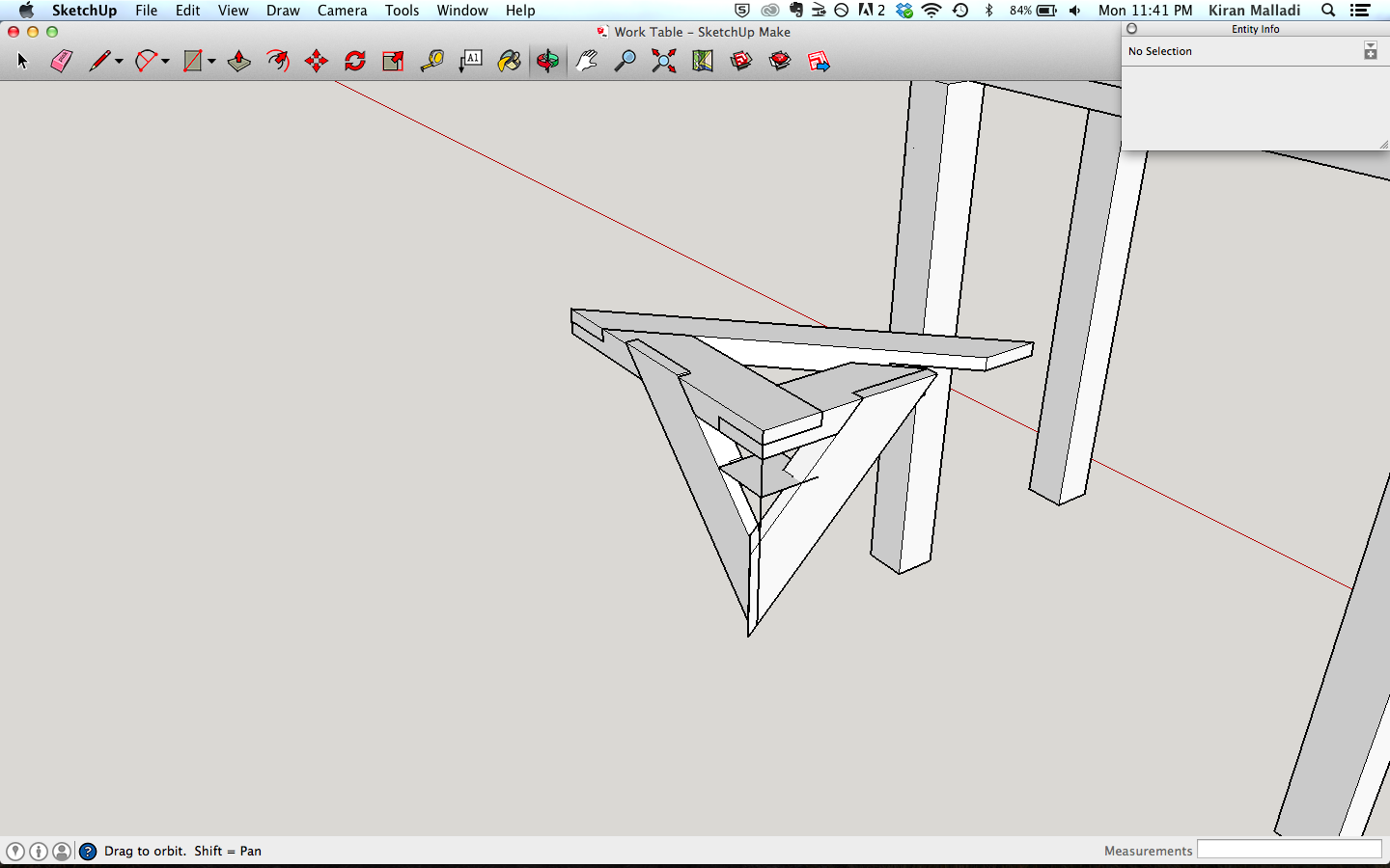 Work table CAD in progress.