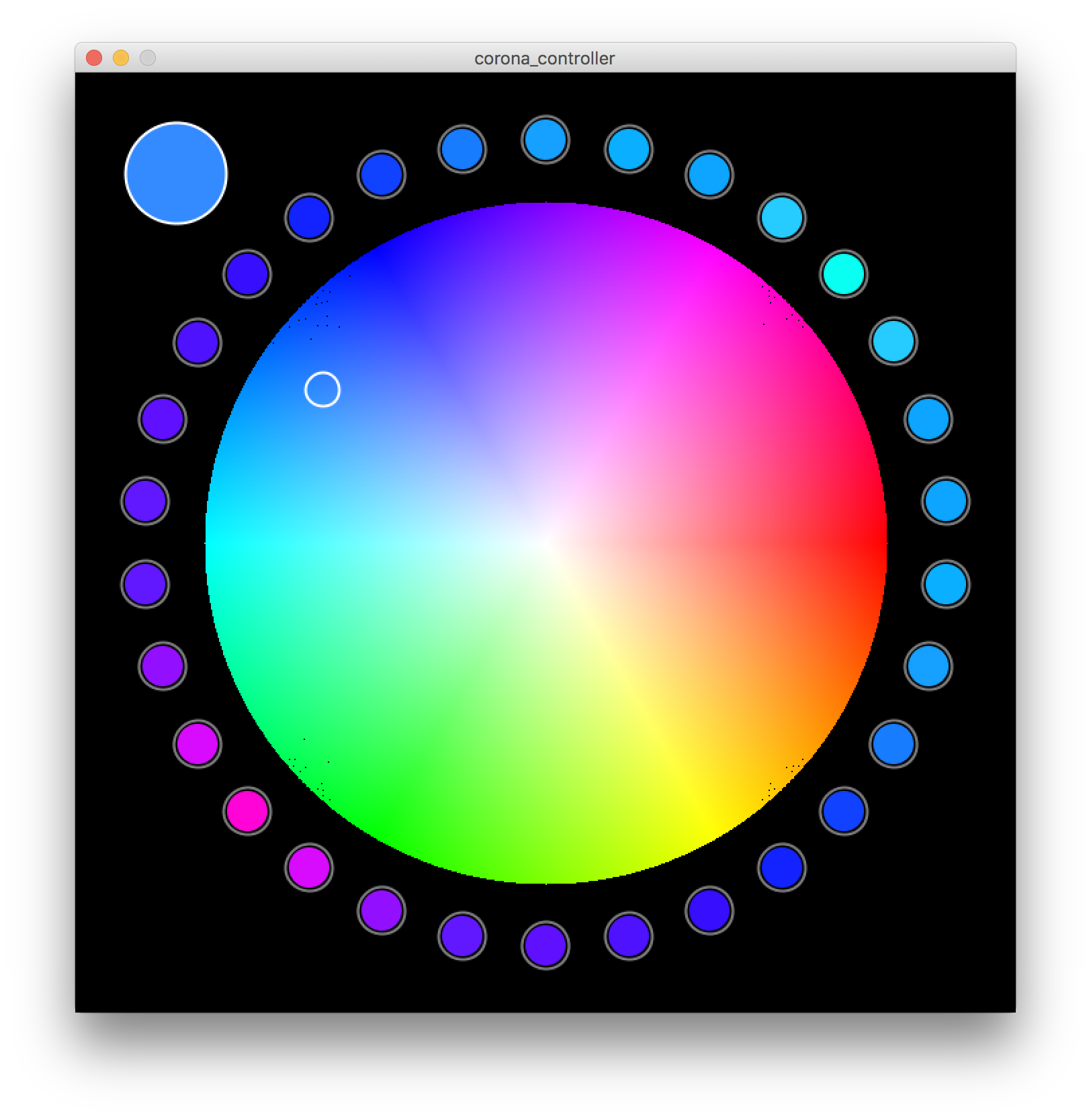 Corona GUI screenshot