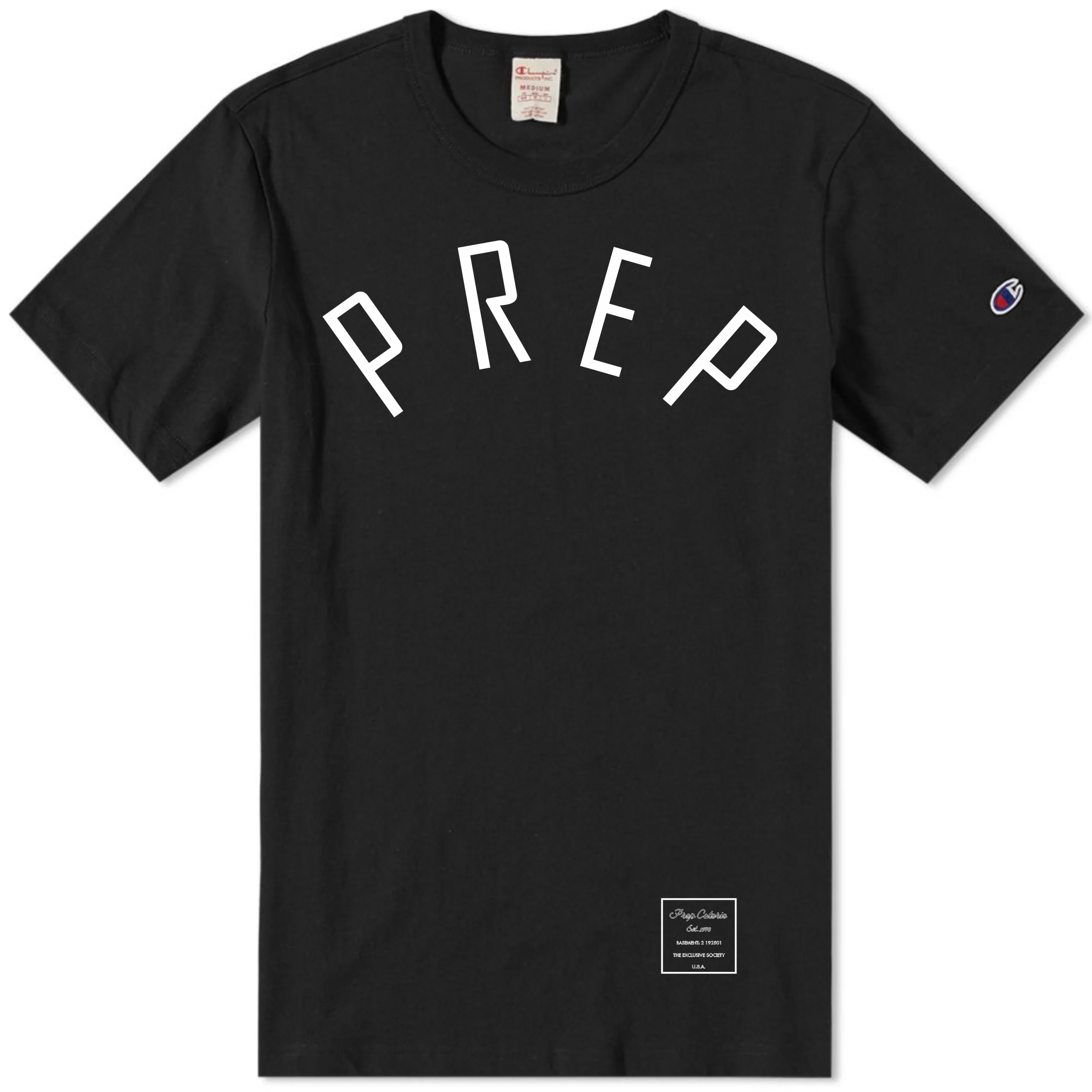 PREP X CHAMPION AGENCY T SHIRT BLACK.jpg