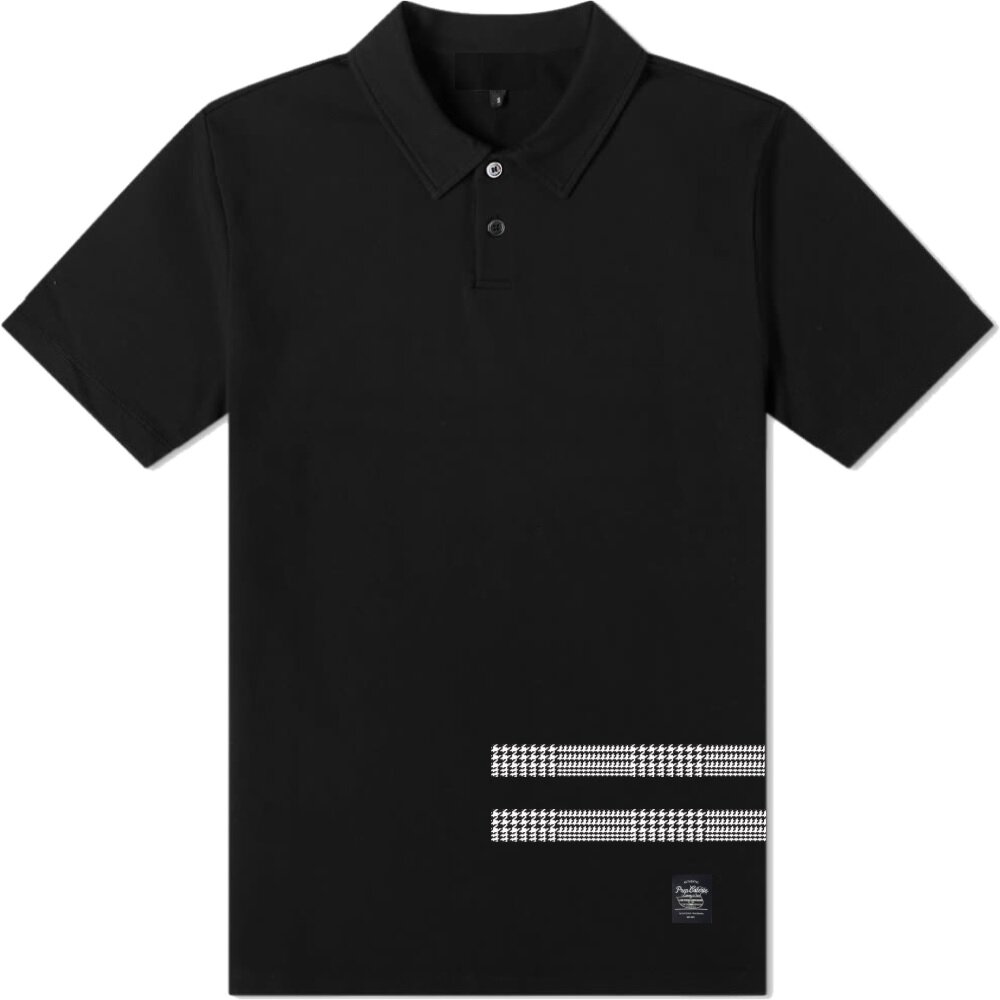 PLAID VARSITY STRIPE POLO BLK 1.jpg
