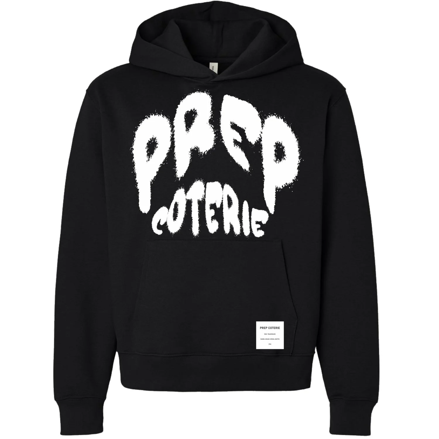 NY SPRAY PAINT HOODED SWEATSHIRT BLK