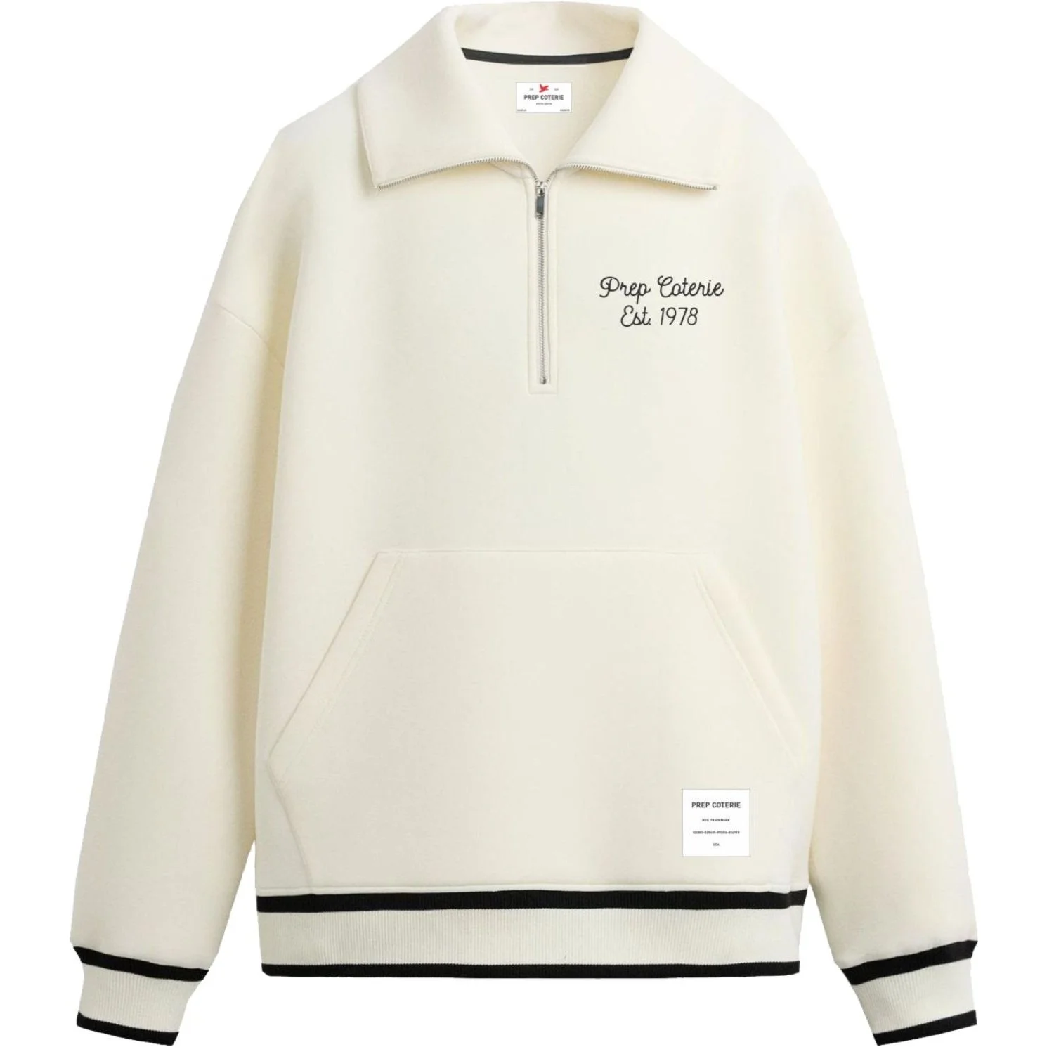 Varsity Quarter-Zip Script Pullover