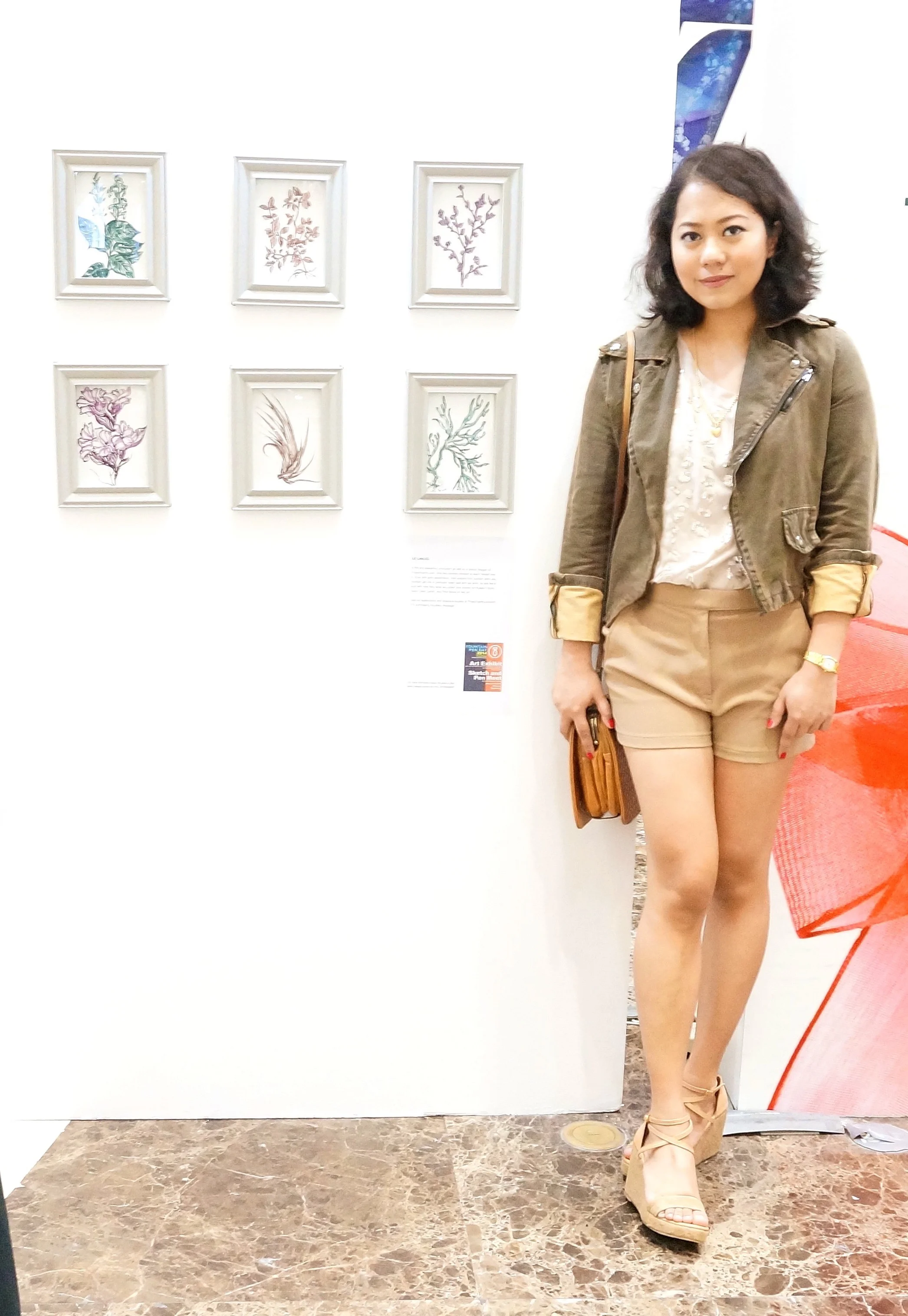 At my first ever art exhibit in SM Aura last November for Fountain Pen Day. Still can't believe this happened, sometimes.