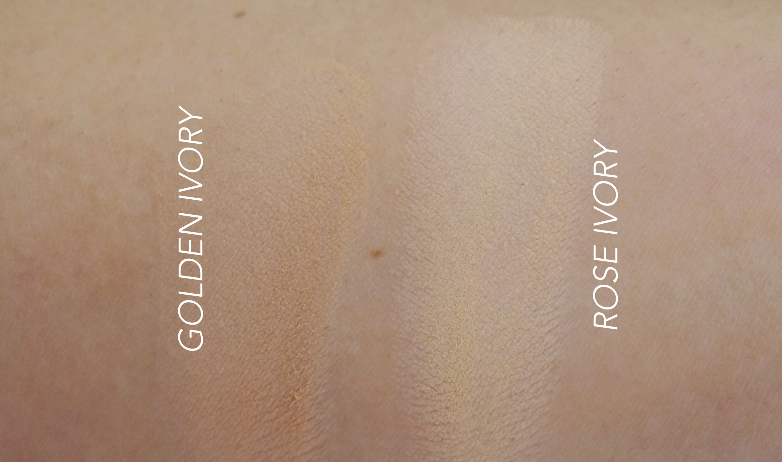 Golden Ivory is the darkest; Rose Ivory I believe is third from darkest