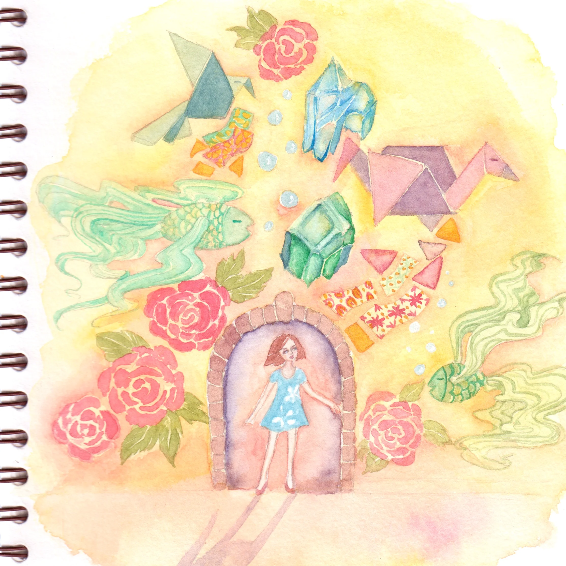 Lucy , watercolor painting by Liz Lanuzo