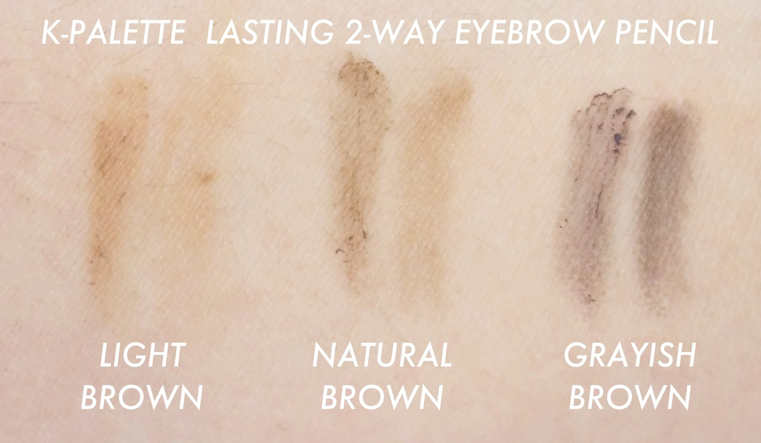 Left is the pencil swatch, right is the sponge.