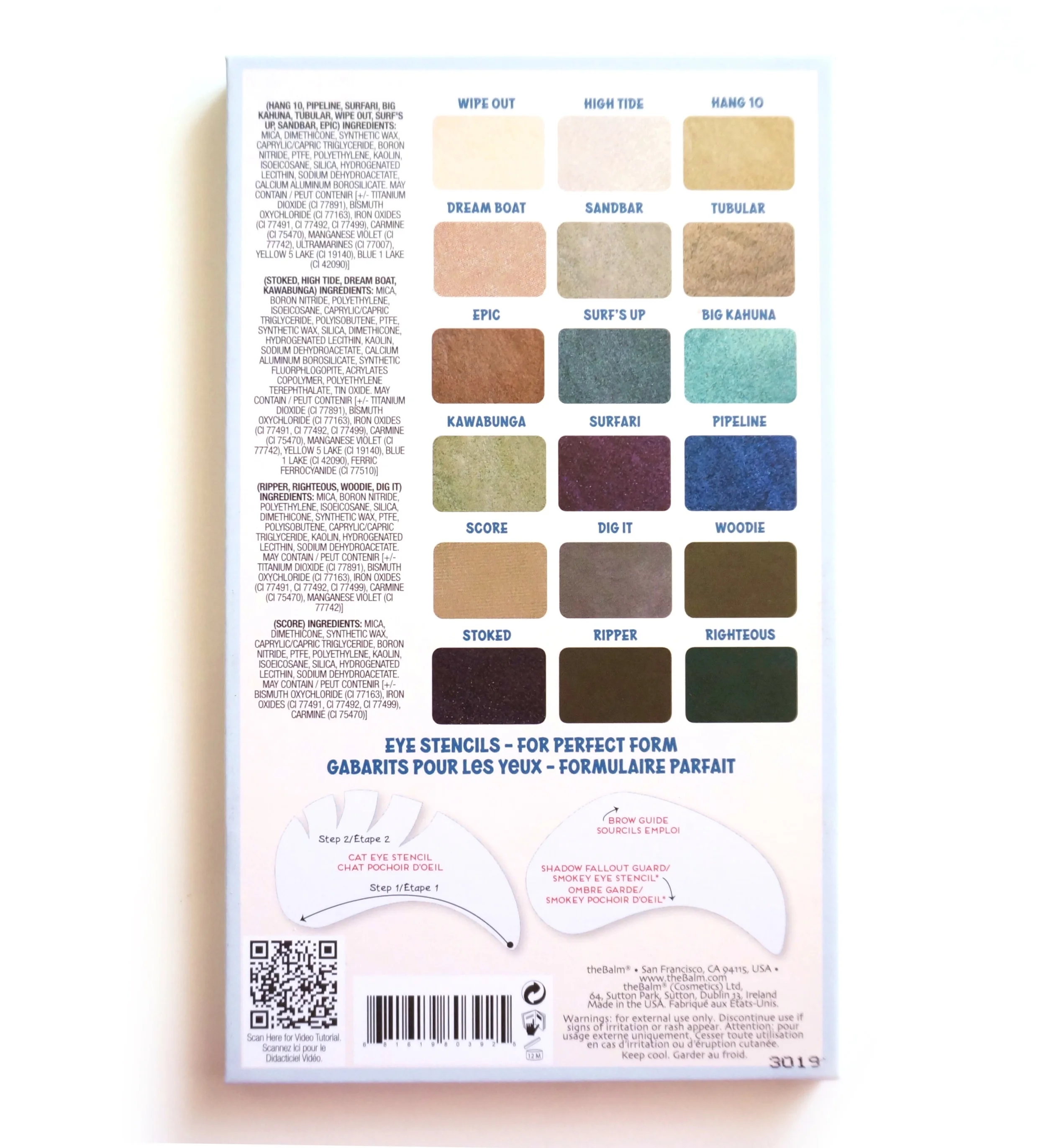TheBalm Balmsai Palette Swatches