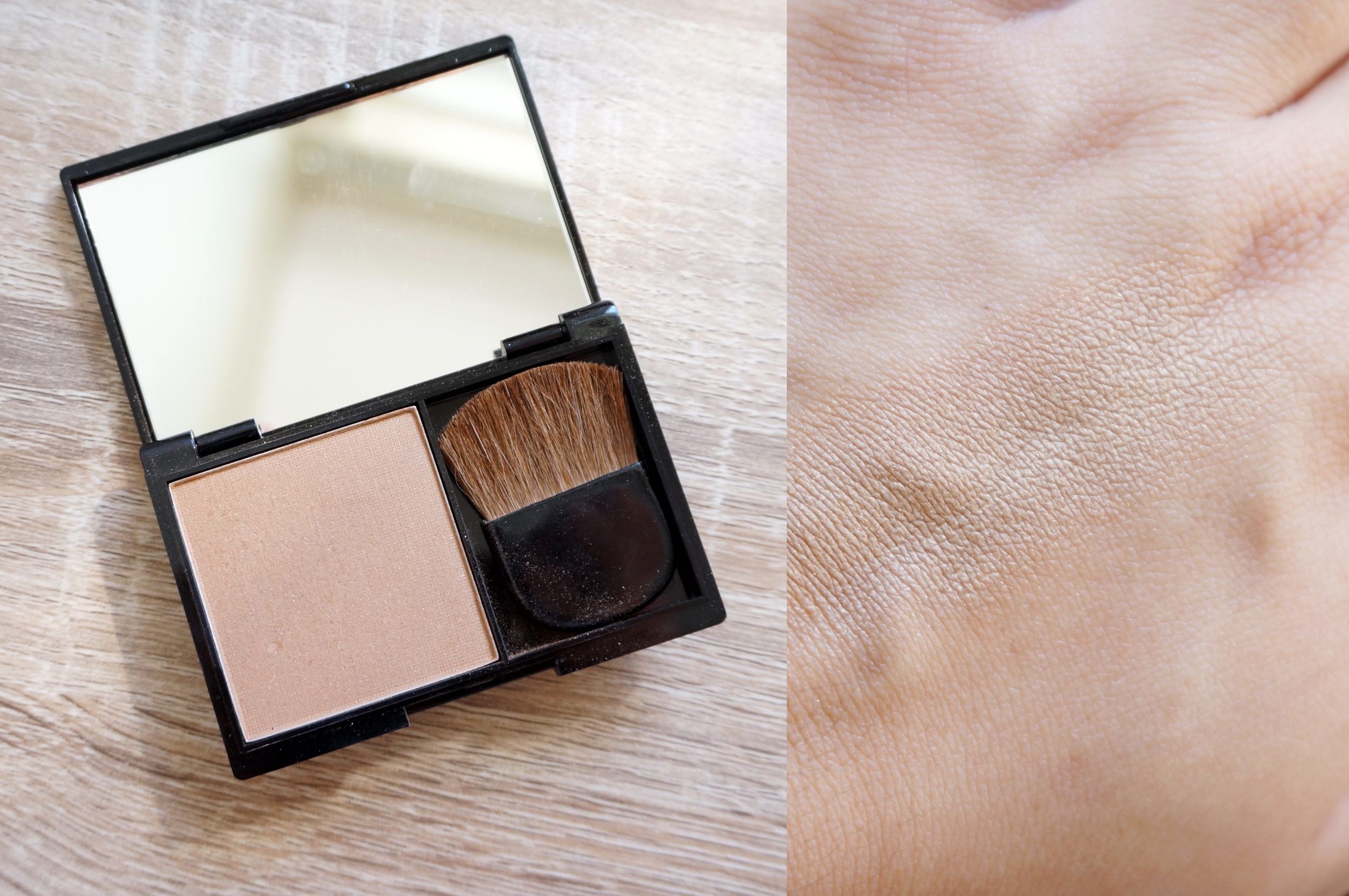 It's difficult to capture the South Beach swatch on camera! But you can check my photo below to see how it looks like when applied on the face.