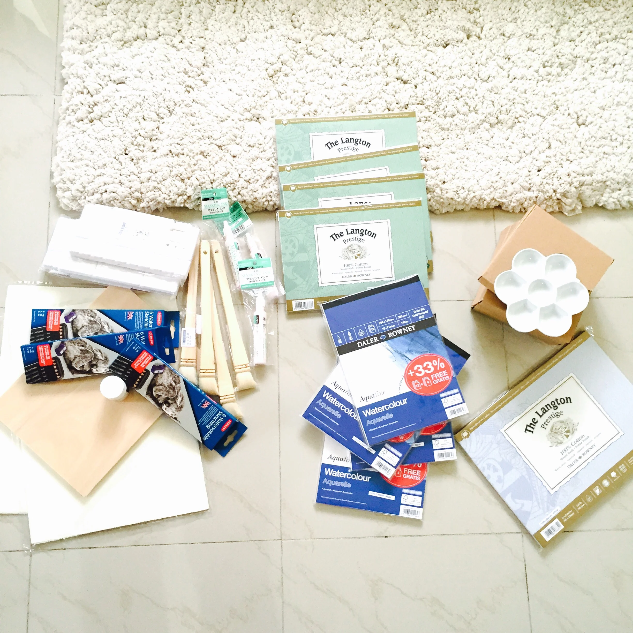 PS - The art materials I got! I found them in Artland, in 3/F Lockhart Center in Wan Chai. The place had nicely curated products plus an amazing selection of art books. I wished they had more items but it was definitely worth the visit.